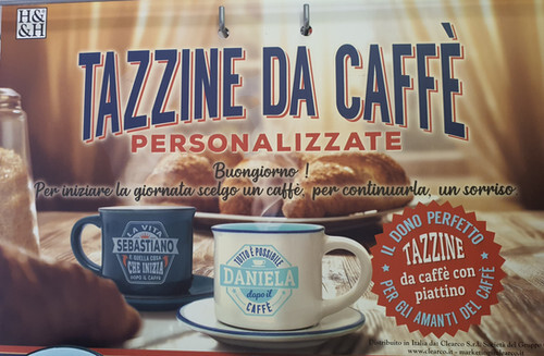 Tazzina personalizzata - personalizzata, +