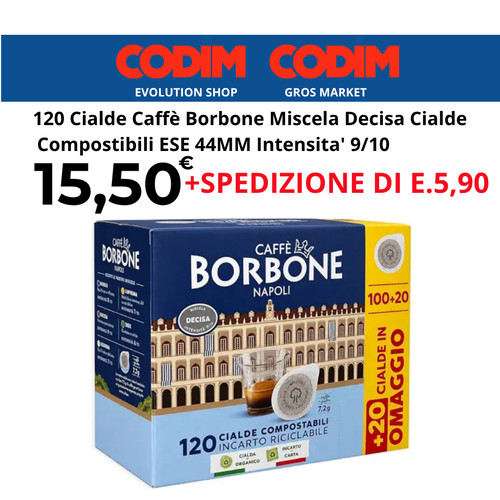 120 cialde caffè borbone - cialde,