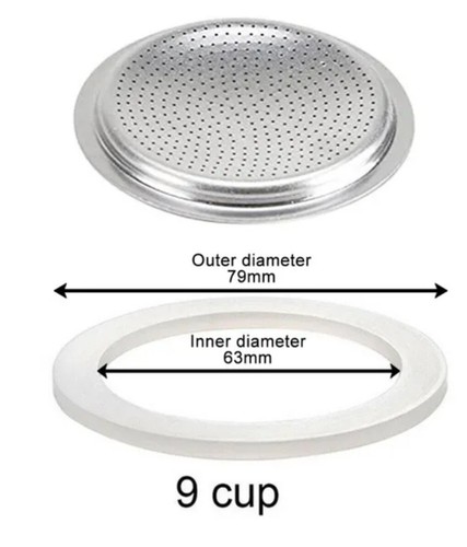 2pz 9tazze guarnizione - 2pz,